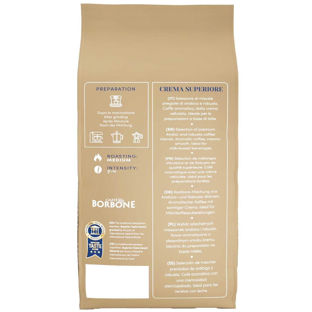 Caffè Borbonе на зърна CREMA SUPERIORE, 1kg - Image 3