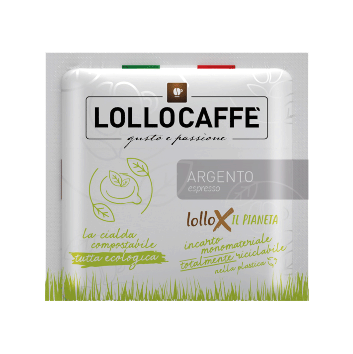 200бр. Lollo Caffè филтър дози ARGENTO, Ф44, + подарък две стъклени чаши “Lollo Caffe” колекция - Image 2