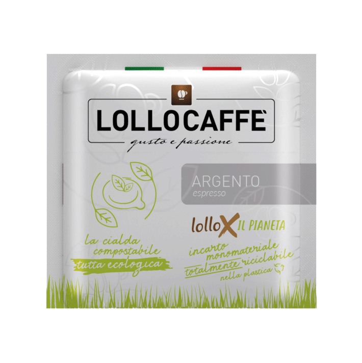 200бр. Lollo Caffè филтър дози ARGENTO, Ф44, + подарък две стъклени чаши “Lollo Caffe” колекция - Image 2