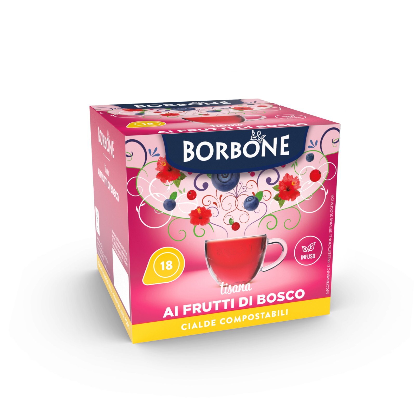 Caffè Borbone чай с горски плодове, филтър дози Ф44, 18броя